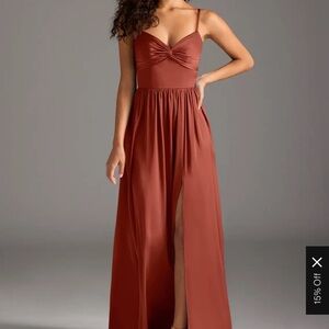 Azazie Terracotta dress